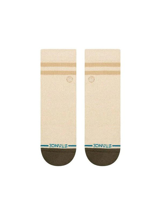 STANCE MARLED STRIPE QUARTER IVORY