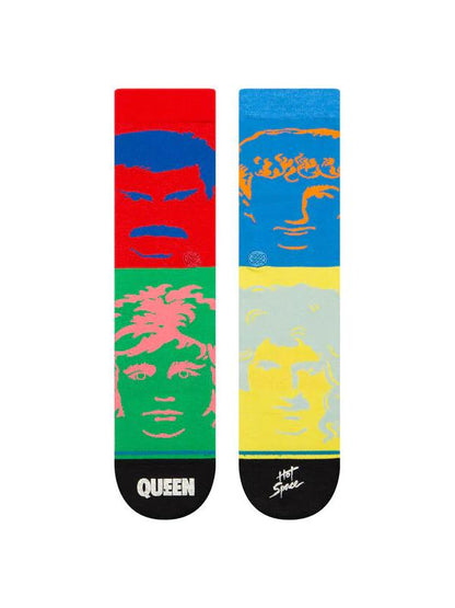 QUEEN X STANCE HOT SPACE CREW SOCKS MULTI