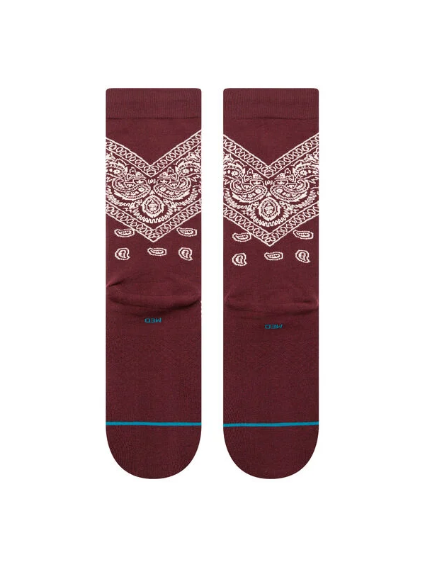 STANCE BARRIO COTON CREW SOCKS WINE