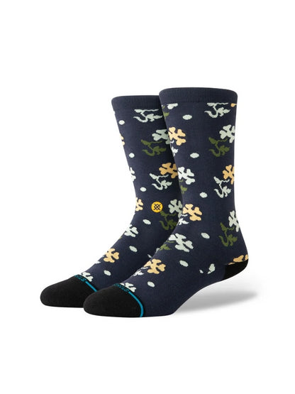 STANCE POP END COTTON CREW SOCKS NAVY