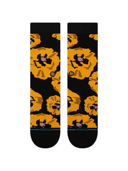 STANCE POPPYLAND CREW SOCKS BLACK