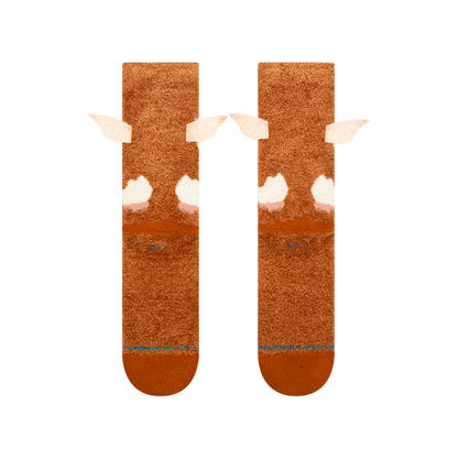 STANCE GIZMO CREW SOCKS BROWN 