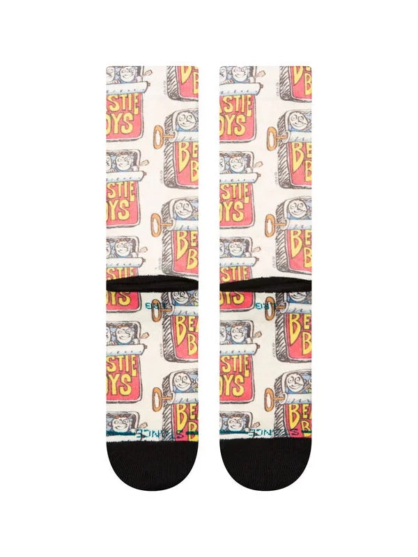 STANCE CANNED POLY CREW SOCKS OFF WHITE
