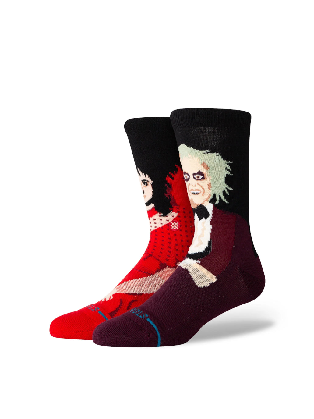 STANCE DEARLY BELOVED CREW SOCKS MAROON