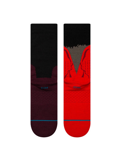 STANCE DEARLY BELOVED CREW SOCKS MAROON