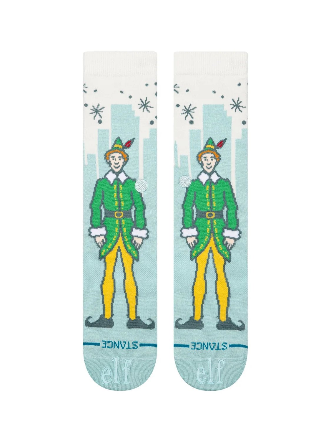 STANCE BIG CITY ELF CREW SOCK ICE BLUE