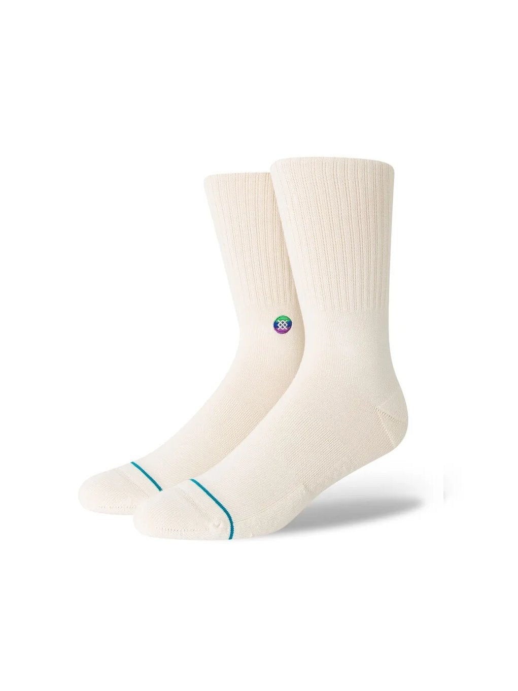 ENCIRCLE X STANCE LOVE CREW SOCKS WHITE