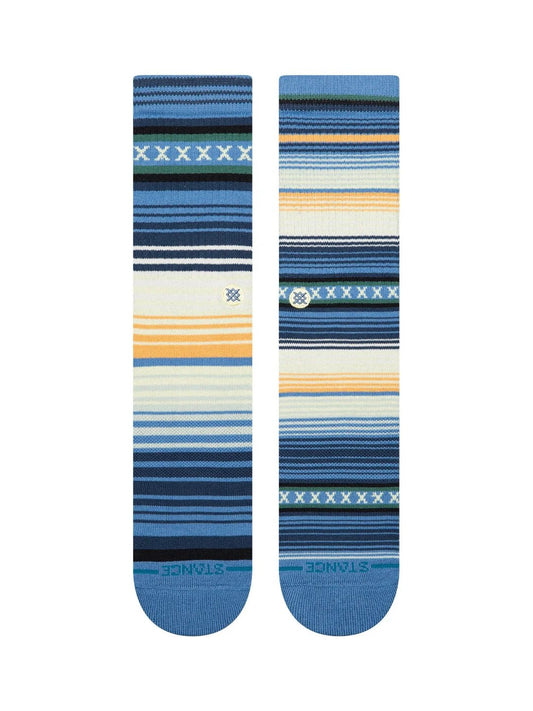STANCE CURREN CREW SOCKS CAPRI BLUE 