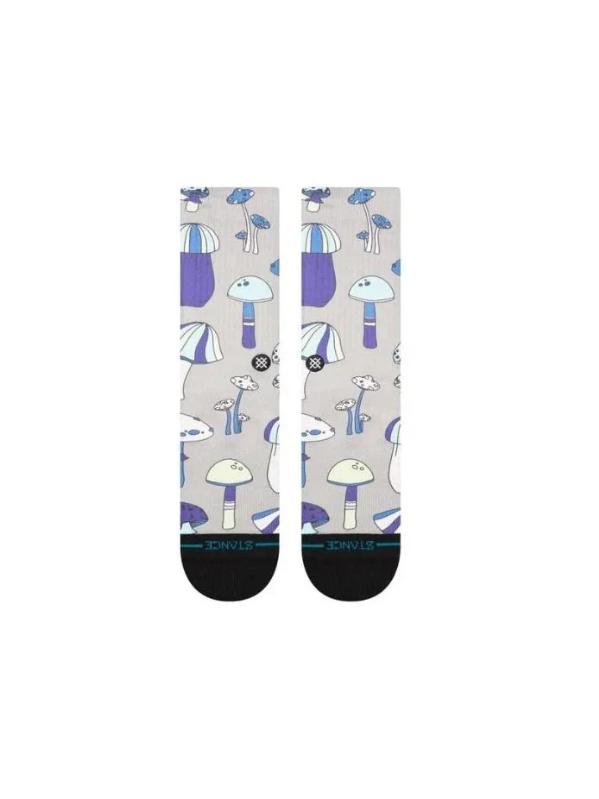 STANCE MICROBIAL POLY BLEND CREW SOCKS STING GREY