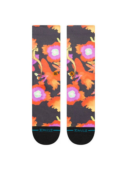 STANCE WATERED CREW SOCKS BLACK