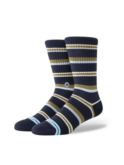 STANCE HUDSON COTTON CREW SOCKS NAVY