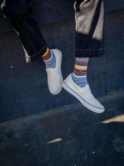 STANCE JORONGO POP CREW SOCKS WINDWARD BLUE 