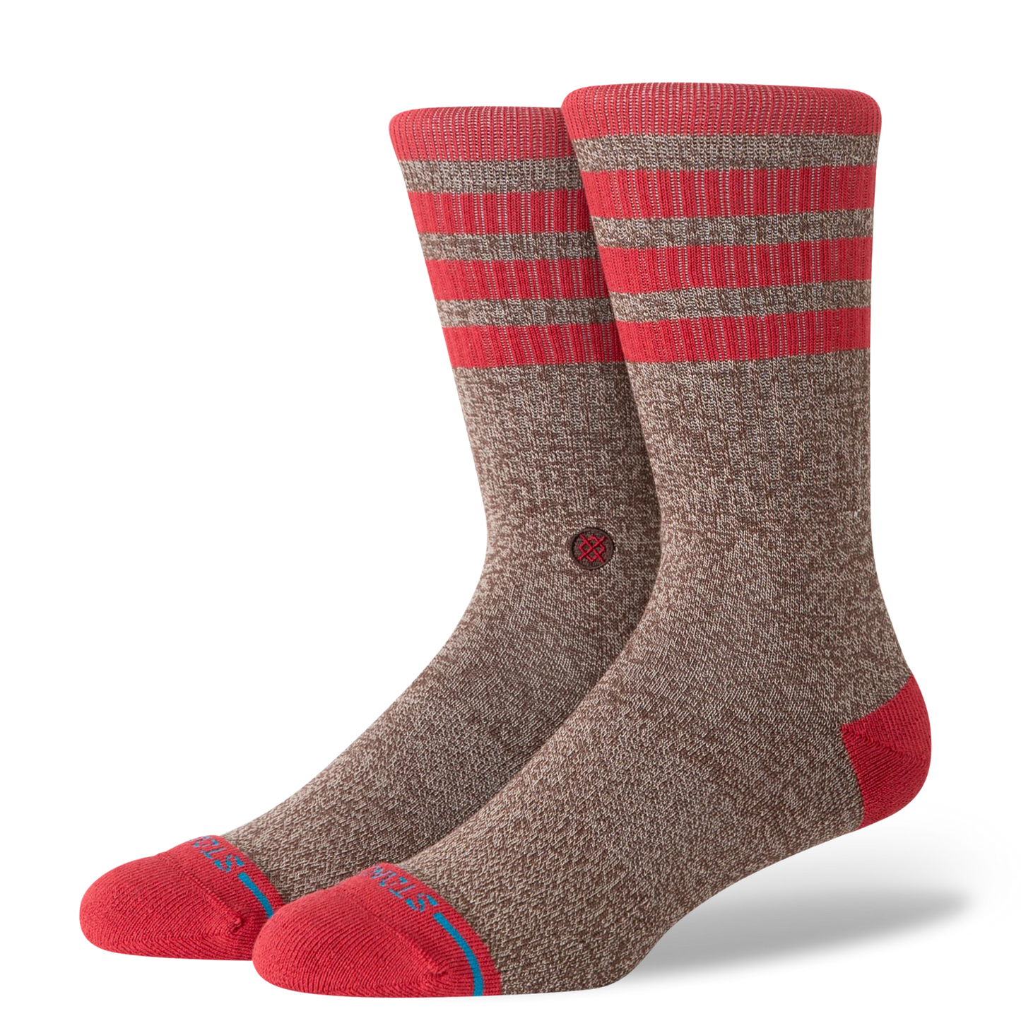 STANCE SOCK MONKEY CREW SOCKS BROWN 