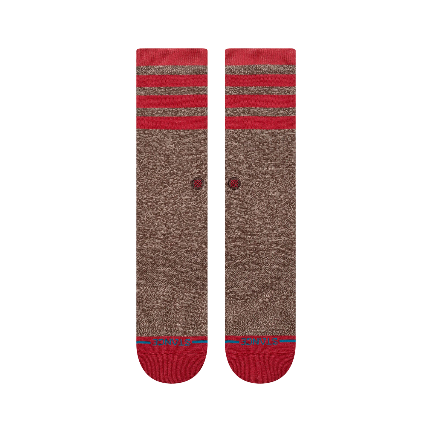 STANCE SOCK MONKEY CREW SOCKS BROWN 