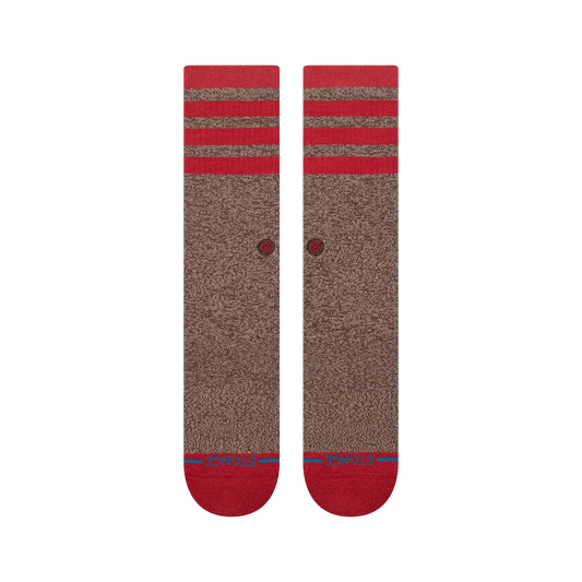 STANCE SOCK MONKEY CREW SOCKS BROWN 