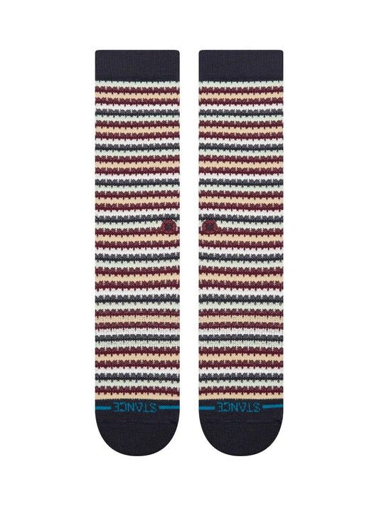 STANCE CHICLETS WAFFLE KNIT CREW SOCK NAVY
