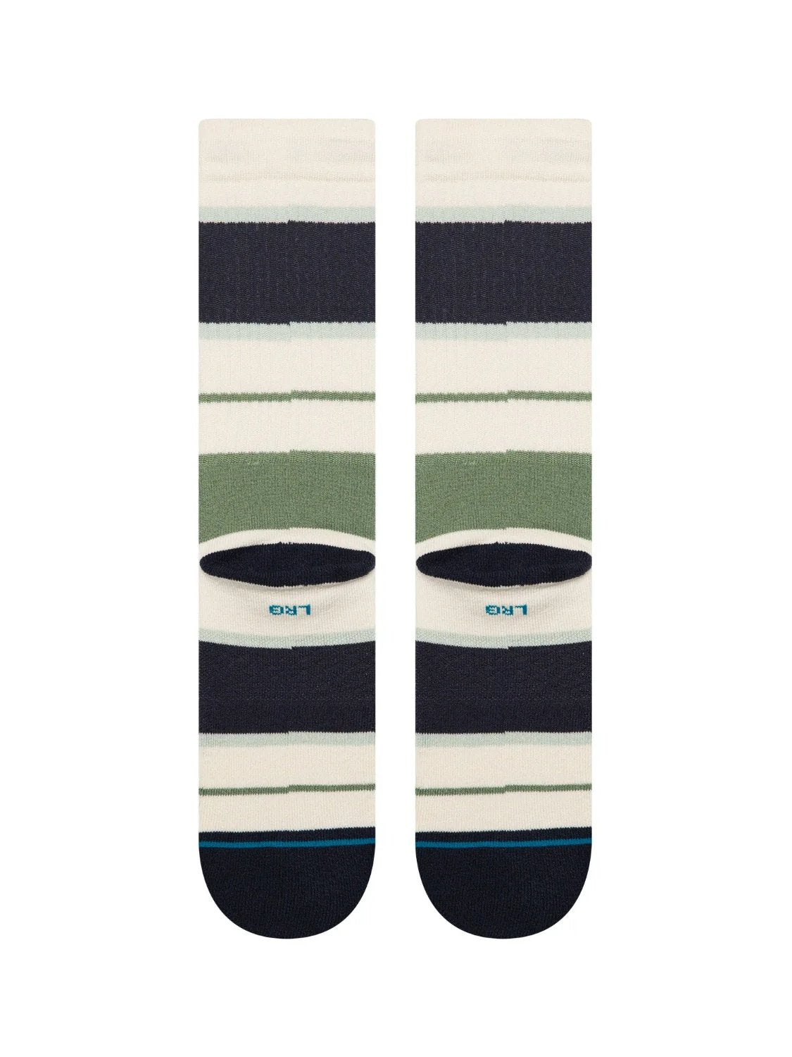 STANCE STRIPED DELIGHT CREW SOCKS CANVAS 