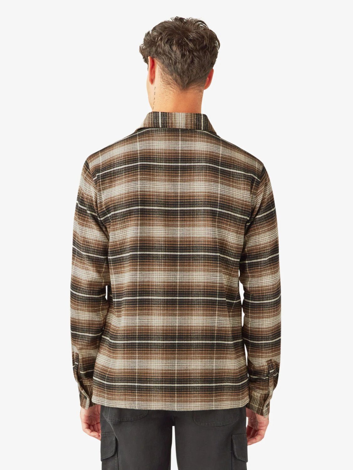 DICKIES FOREST CHECK SHIRT MUSHROOM