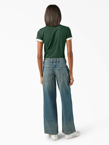 DICKIES MECHANIC LOOSE FIT JEAN KHAKI TINTED BLUE