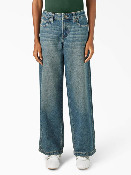 DICKIES MECHANIC LOOSE FIT JEAN KHAKI TINTED BLUE