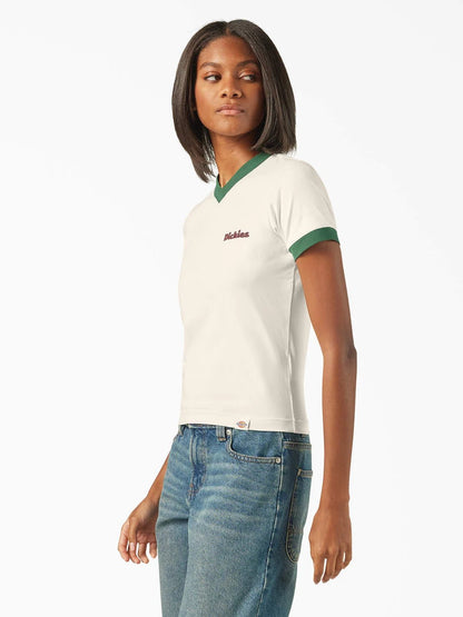 DICKIES SLAYDEN RINGER TEE EGRET