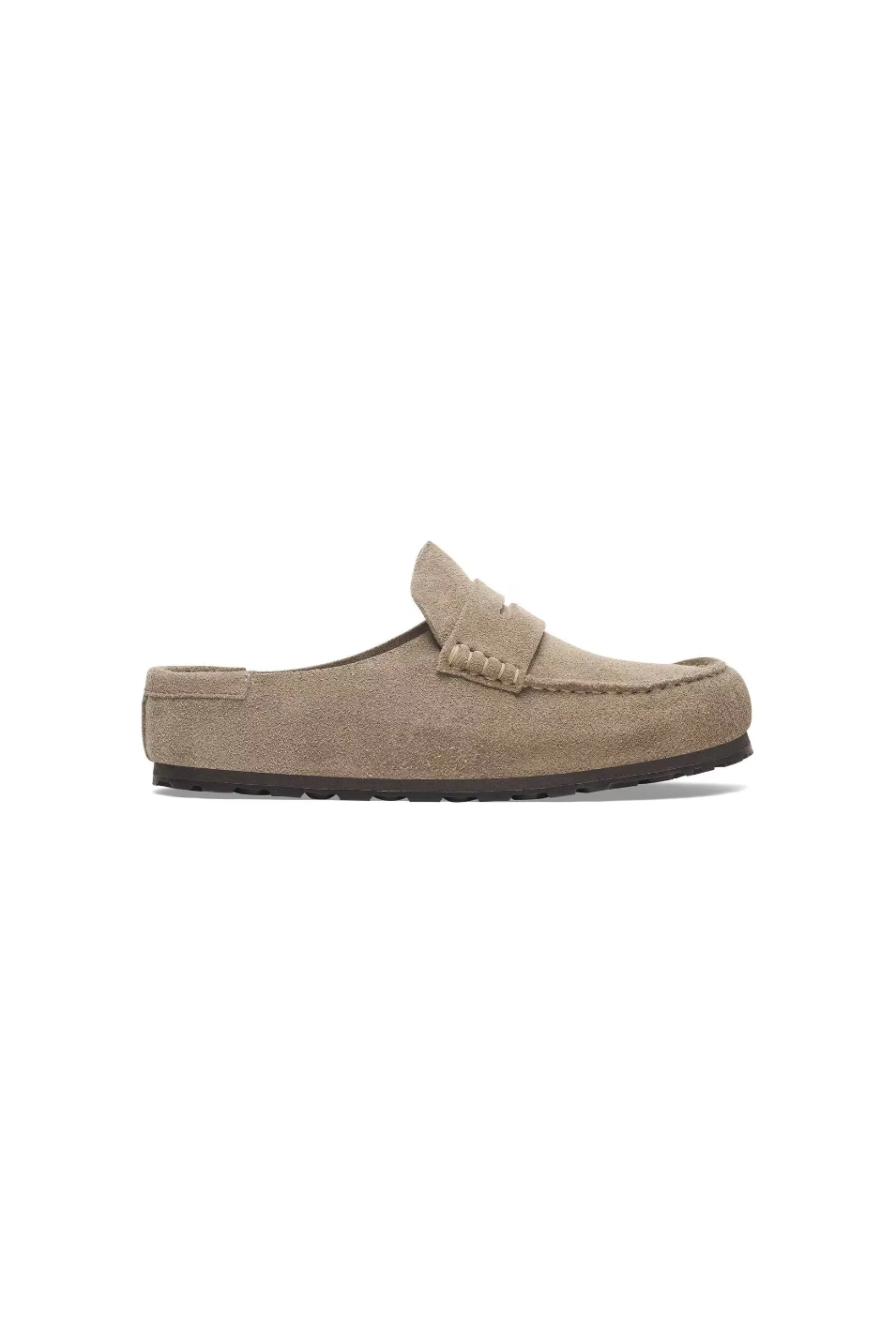 BIRKENSTOCK NAPLES WRAPPED SUEDE LEATHER TAUPE