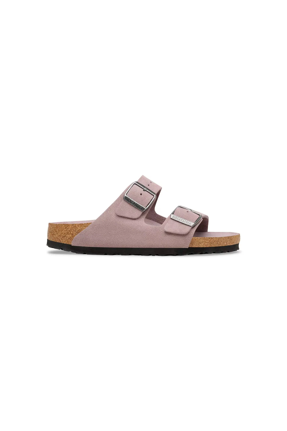 BIRKENSTOCK ARIZONA SOFT FOOTBED SUEDE LEATHER FADED PURPLE TONAL 
