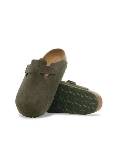 BIRKENSTOCK BOSTON SUEDE LEATHER THYME 