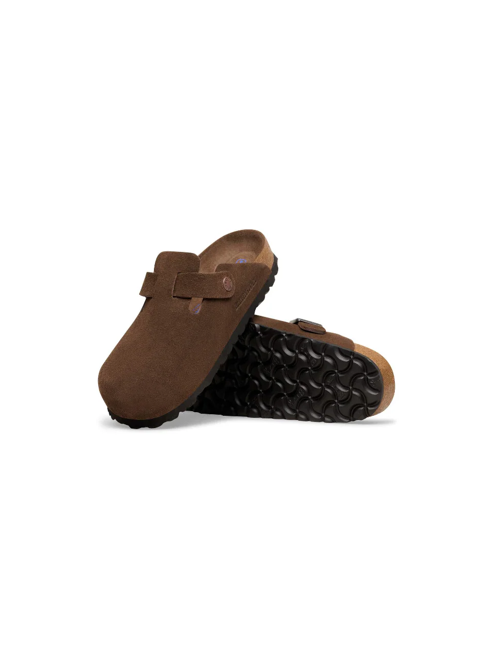 BIRKENSTOCK BOSTON SOFT FOOTBED SUEDE LEATHER MENS CARAFE