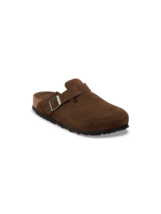 BIRKENSTOCK BOSTON SOFT FOOTBED SUEDE LEATHER MENS CARAFE