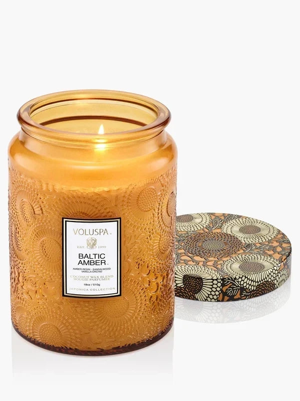 BALTIC AMBER LARGE JAR CANDLE