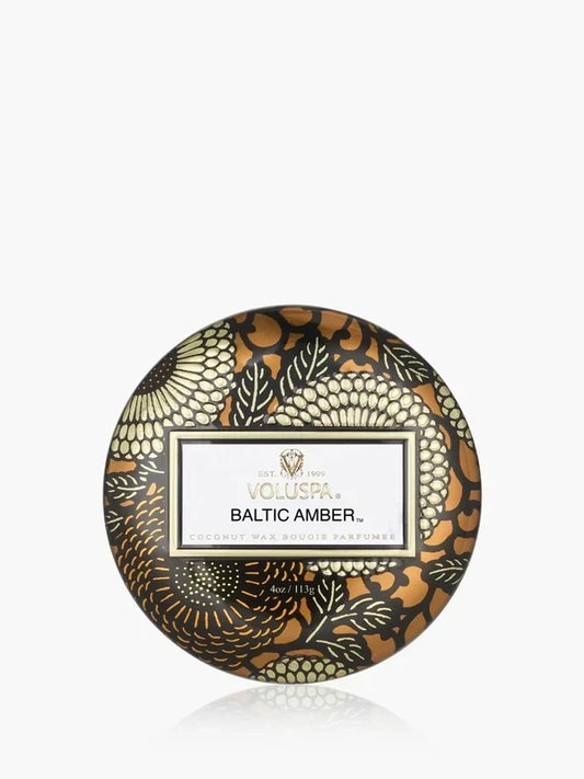 BALTIC AMBER MINI TIN CANDLE