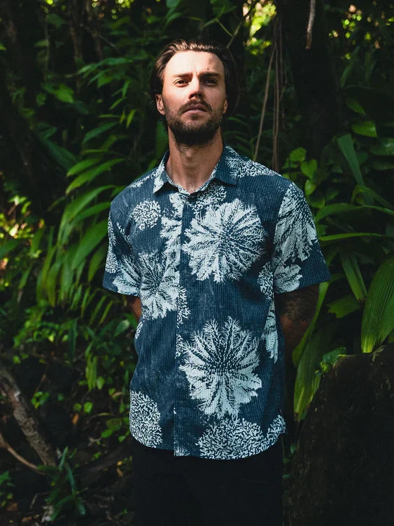 ROARK BLESS UP BREATHABLE STRETCH SHIRT NAVY PUKPULKO
