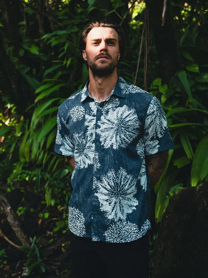 ROARK BLESS UP BREATHABLE STRETCH SHIRT NAVY PUKPULKO