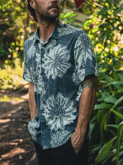 ROARK BLESS UP BREATHABLE STRETCH SHIRT NAVY PUKPULKO