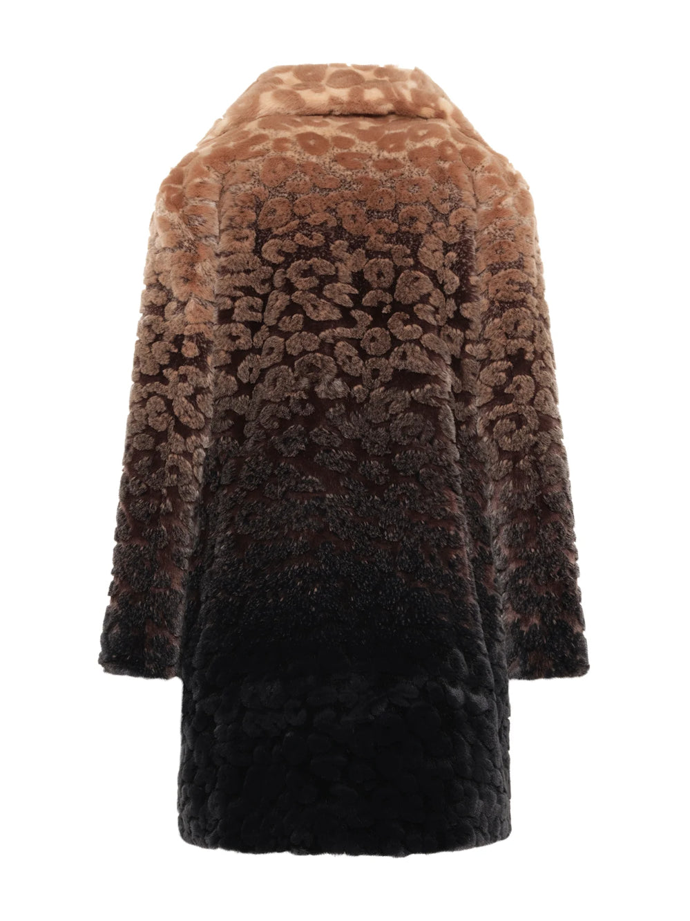 UNREAL FUR BOHO COAT OMBRE LEOPARD