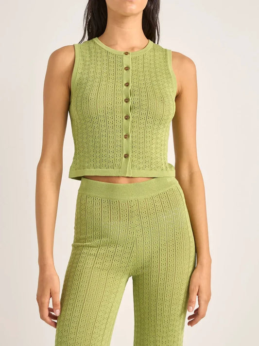 RHYTHM OJAI POINTELLE VEST OLIVE 