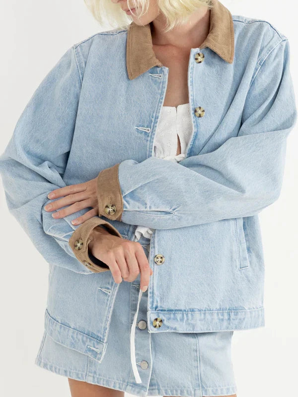 RHYTHM JESSIE JACKET WASHED BLUE 