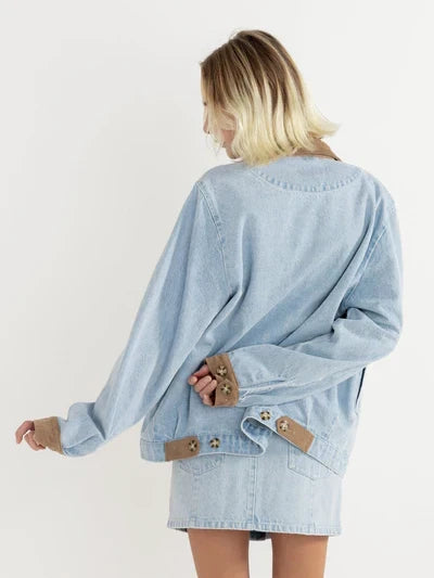 RHYTHM JESSIE JACKET WASHED BLUE 