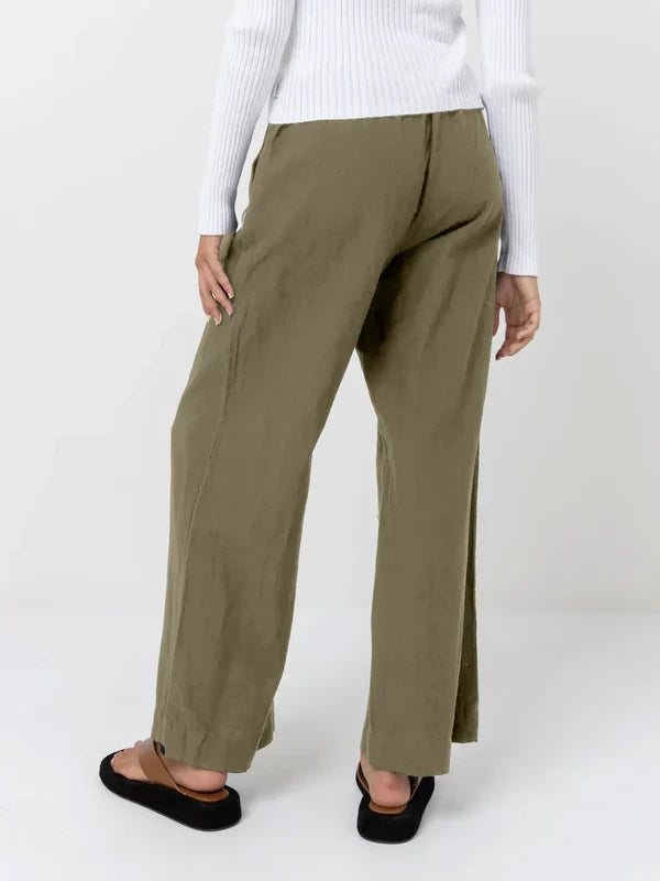RHYTHM CLASSIC DRAWSTRING PANT OLIVE 