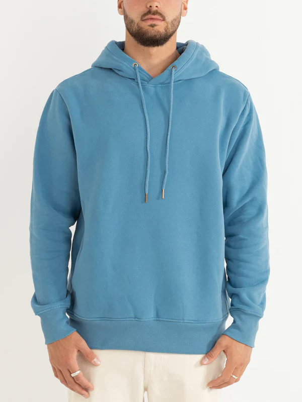 RHYTHM CLASSIC FLEECE HOOD MINERAL BLUE