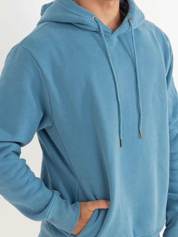 RHYTHM CLASSIC FLEECE HOOD MINERAL BLUE