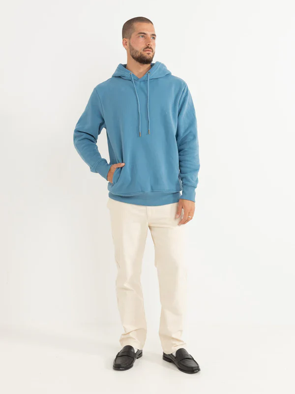 RHYTHM CLASSIC FLEECE HOOD MINERAL BLUE