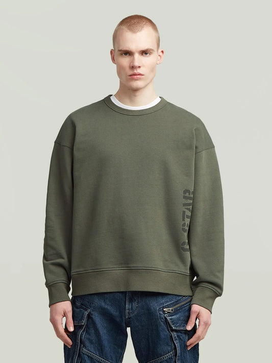 G-STAR SPRAYED 89 LOOSE SWEATSHIRT GS GREY