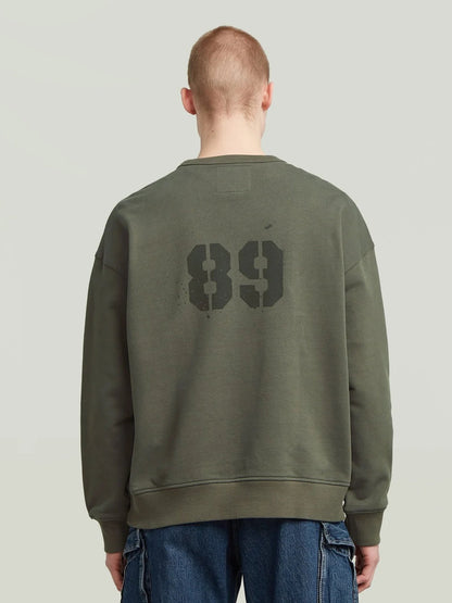 G-STAR SPRAYED 89 LOOSE SWEATSHIRT GS GREY