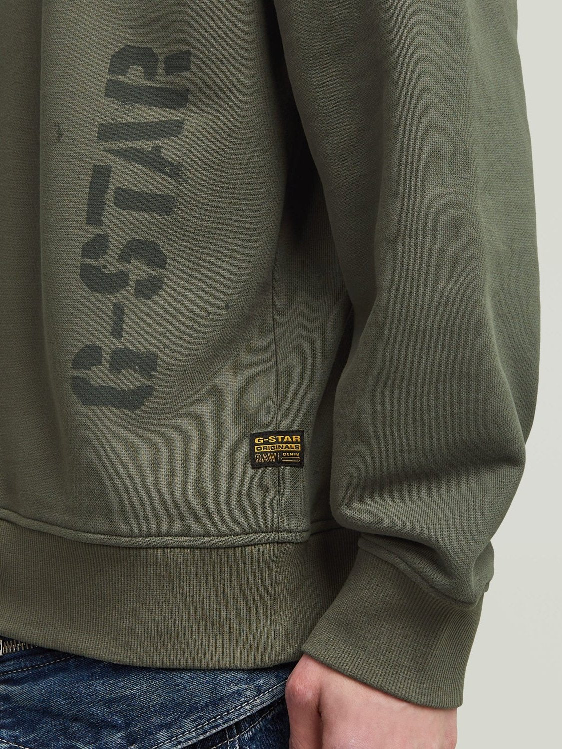 G-STAR SPRAYED 89 LOOSE SWEATSHIRT GS GREY