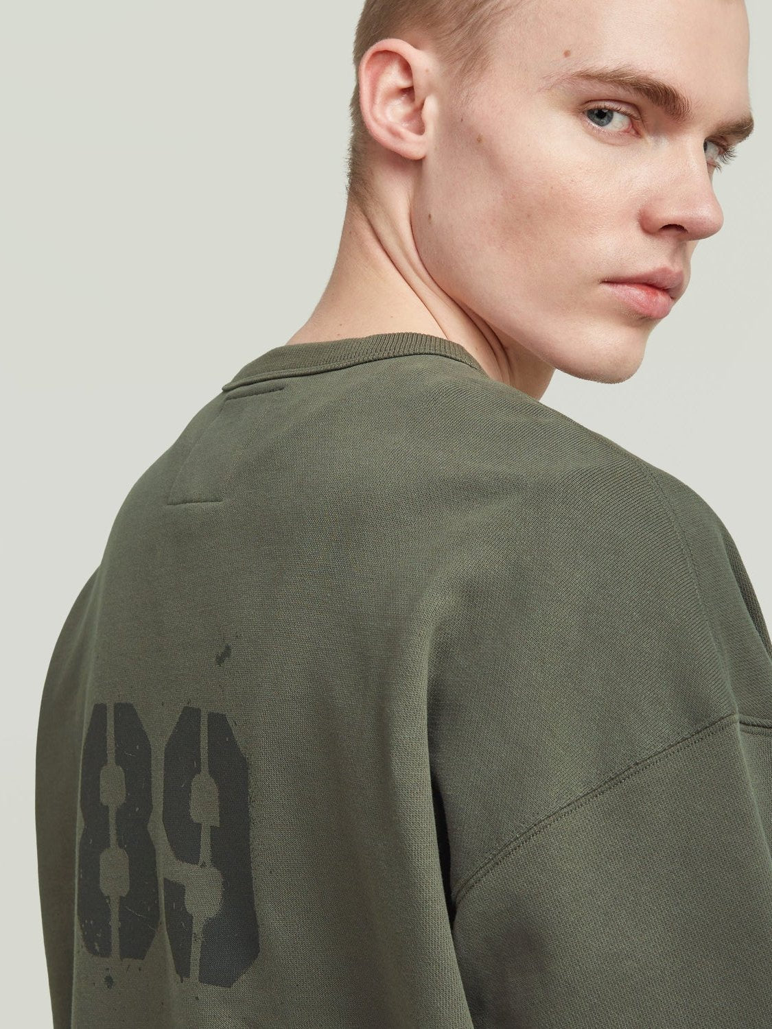 G-STAR SPRAYED 89 LOOSE SWEATSHIRT GS GREY