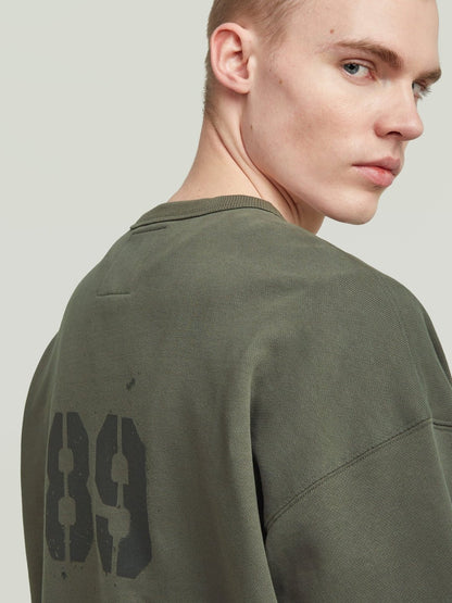 G-STAR SPRAYED 89 LOOSE SWEATSHIRT GS GREY