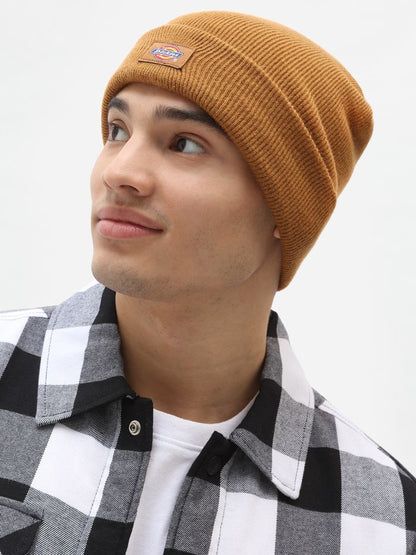 DICKIES TALL CUFF BEANIE BROWN DUCK 