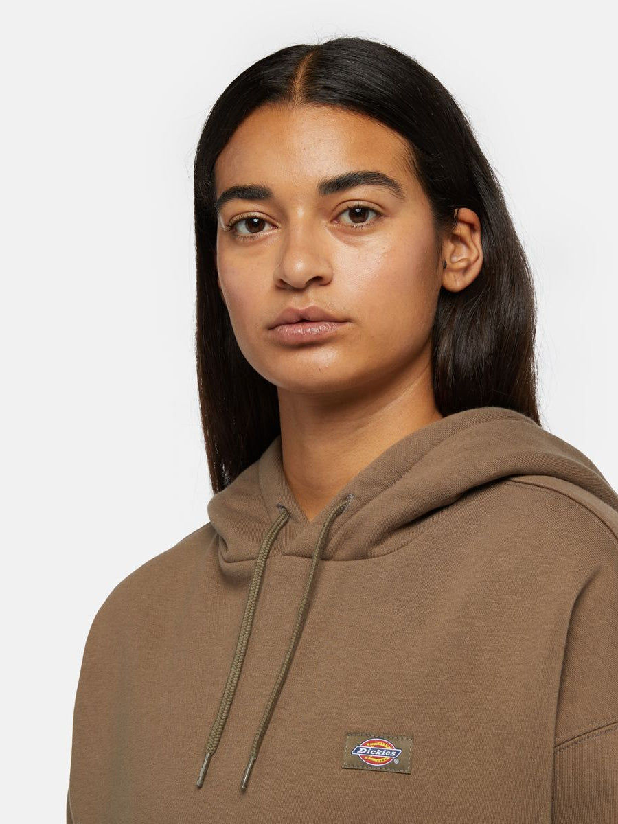 DICKIES OAKPORT CROPPED HOODIE MUSHROOM 